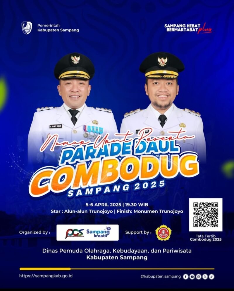 Idul Fitri 1446 H/2025 M Kabupaten Sampang Gelar Parade Daol Combodug Spektakuler