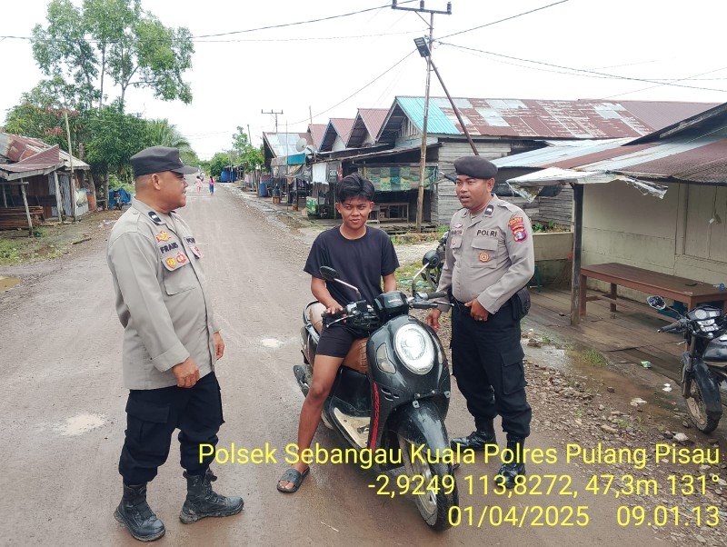 Pagi hari Polsek sebangau kuala gencarkan giat KRYD
