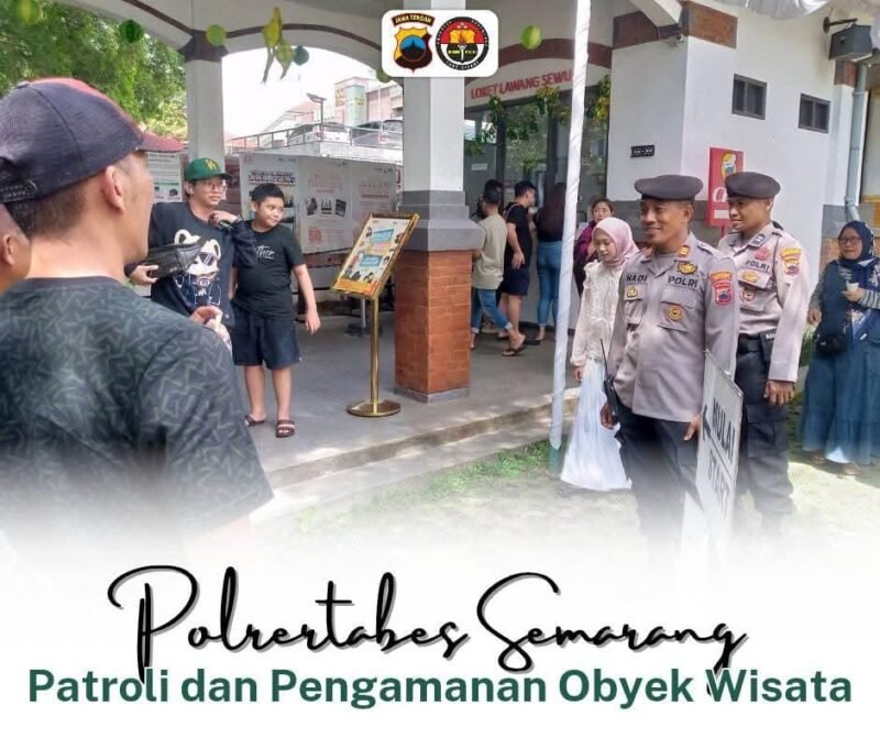 Polrestabes Semarang Pastikan H+2 Hari Raya Idul Fitri Aman dan Lancar dengan Patroli Tempat Wisata