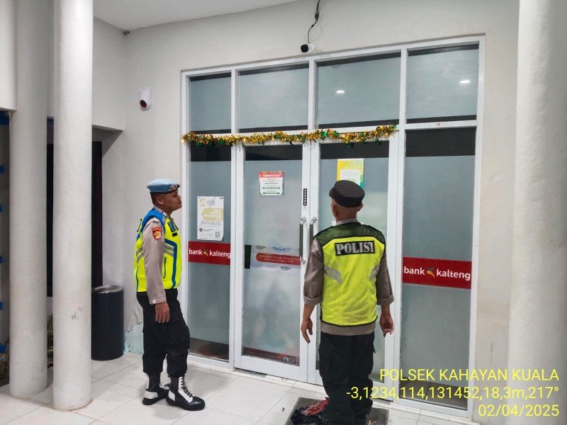 Rutinitas Personil Polsek Kahayan Kuala guna cegah terjadinya bahaya tindak kejahatan