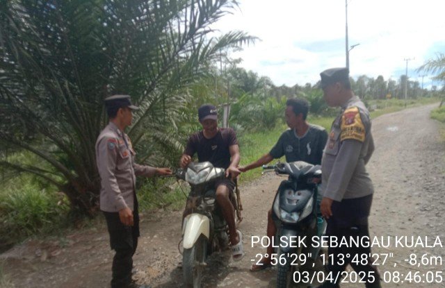 Polsek Sebangau Kuala laksanakan kegiatan KRYD di wilayah kecamatan Sebangau Kuala
