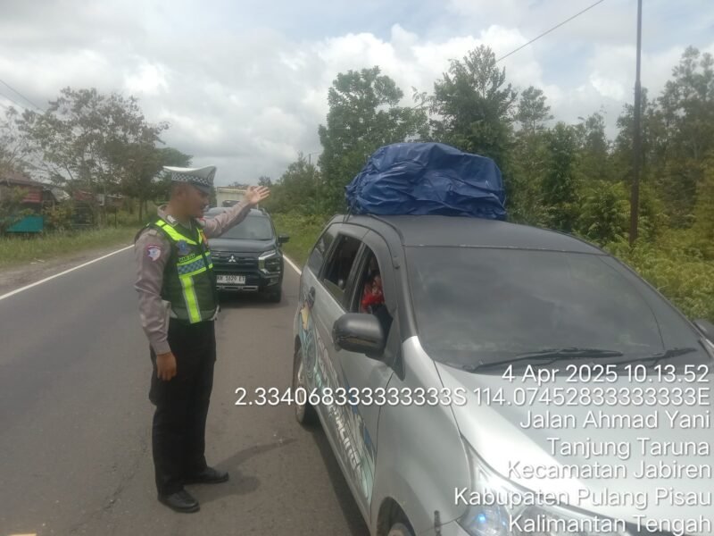 Kendaraan Overload Dicegat, Sopir Diberi Teguran