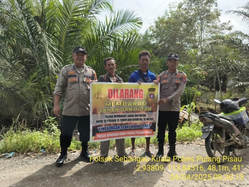 Polsek Sebangau Kuala Laksanakan Sosialisasi Karhutla