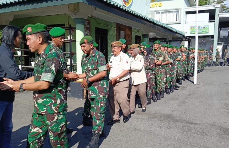 Apel Selesai Cuti Lebaran Personil Kodim 0808/Blitar, Dilanjutkan Halal Bihalal