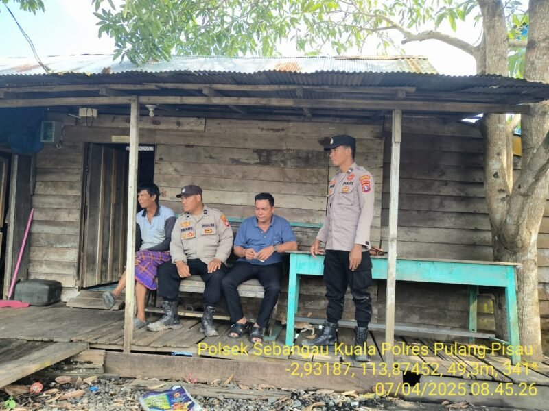 Polsek Sebangau Kuala sambang dan Lakukan Sosialisasi dan imbauan Kepada Masyarakat