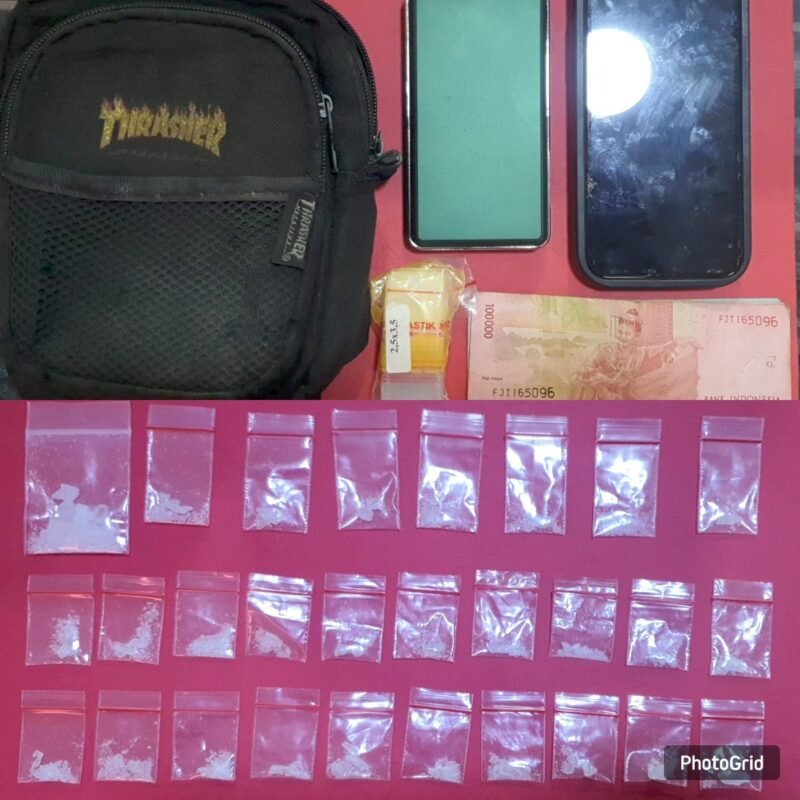 Polres Pelabuhan Tanjung Perak Amankan Dua Pengedar Sabu Kedung Mangu Surabaya