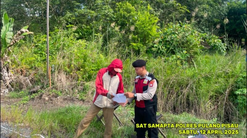 Patroli Dialogis Sat Samapta Polres Pulpis, Sampaikan Maklumat Kapolda Kalteng Tentang Karhutla