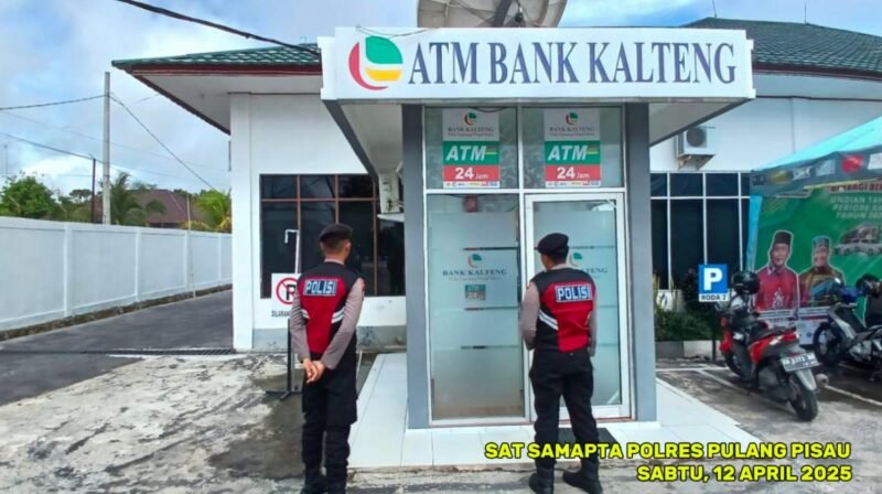 Antisipasi Tindak Kejahatan pada Obyek Vital, Sat Samapta Polres Pulang Pisau Tingkatkan Patroli