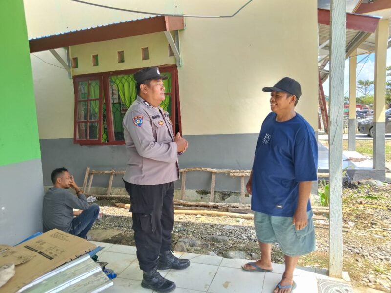 Bhabinkamtibmas Food Estate Sambangi Warga sekaligus Sisipkan Pesan Kamtibmas