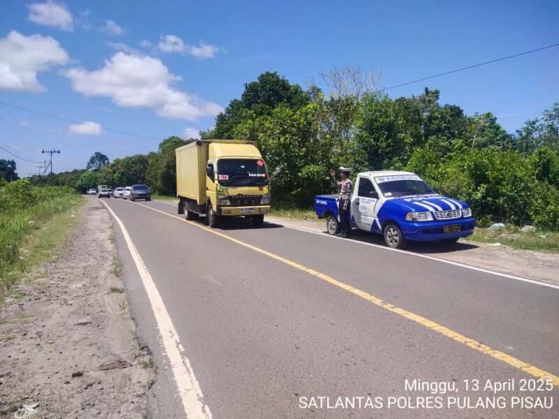 Satlantas Polres Pulang Pisau Laksanakan Patroli Daerah Rawan Laka dan Rawan Pelanggaran