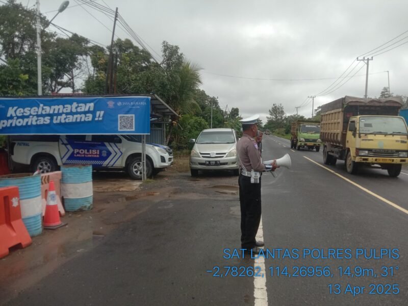 Himbau Kamseltibcarlantas, Satlantas Lakukan Penling di Kota Pulang Pisau