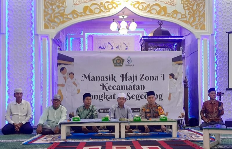 Manasik Haji Zona 1 Jongkat–Segedong Resmi Dibuka, 63 Jamaah Siap Berangkat ke Tanah Suci