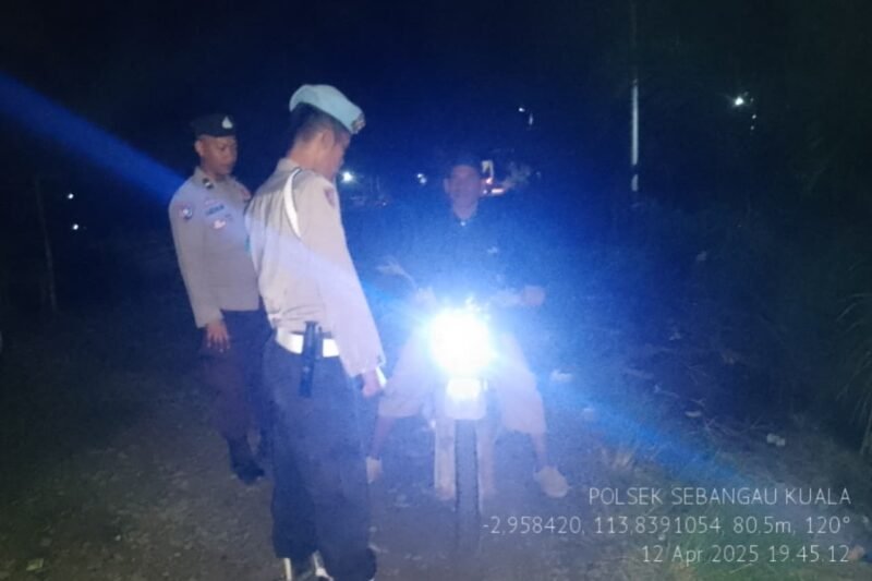 Polsek sebangau kuala gencarkan giat KRYD dimalam hari