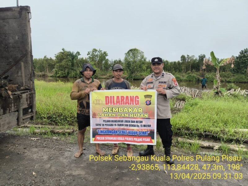 Polsek Sebangau Kuala Laksanakan Sosialisasi Karhutla