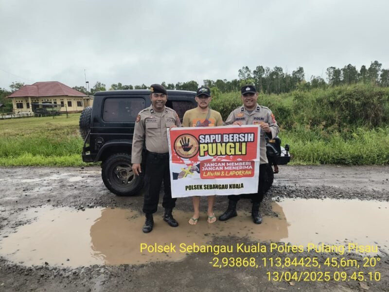 Door To Door Polsek Sebangau Kuala laksanakan sosialisasi Saber Pungli