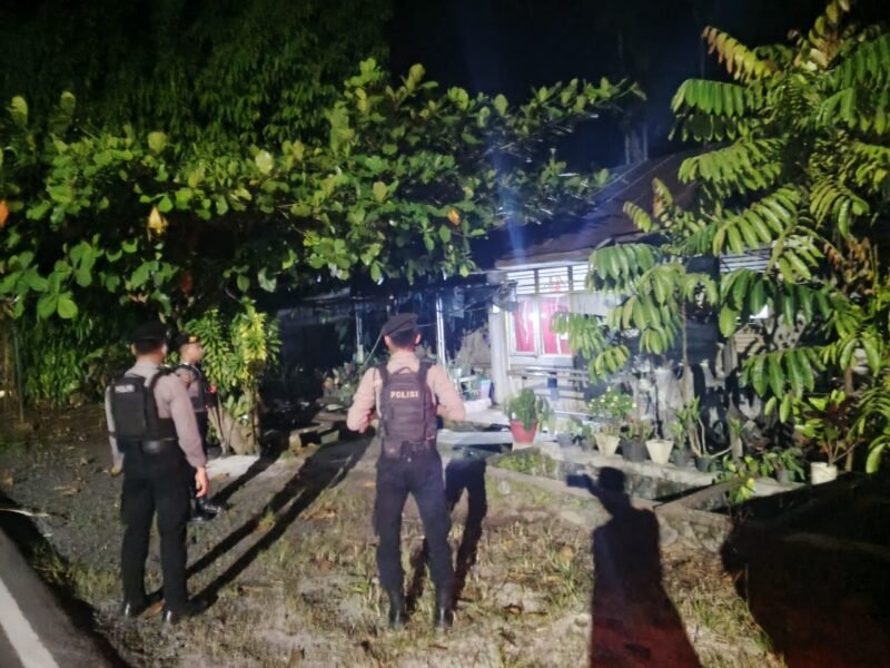 Pastikan Aman Pada Pemukiman Penduduk, Sat Samapta Polres Pulang Pisau Lakukan Pengecekan Secara Berkala
