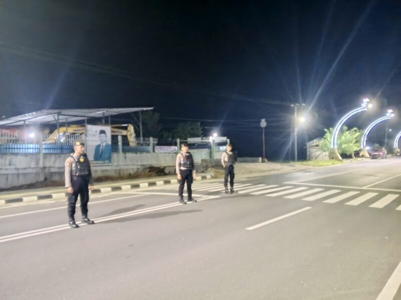 Cegah Balapan Liar dan Tawuran Selama Bulan Puasa, Sat Samapta Polres Pulpis Gelar Blue Light Patroll