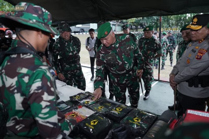 Apel Gelar Pasukan PRCPB Kodam VI/Mulawarman, Wujud Kesiapsiagaan TNI Hadapi Ancaman Bencana Alam di Kalimantan