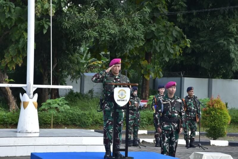 Danlantamal VI Makassar Membuka Pendidikan Dasmil Dan Pelatihan Manajerial Program SPPI BATCH-3 TA.2025
