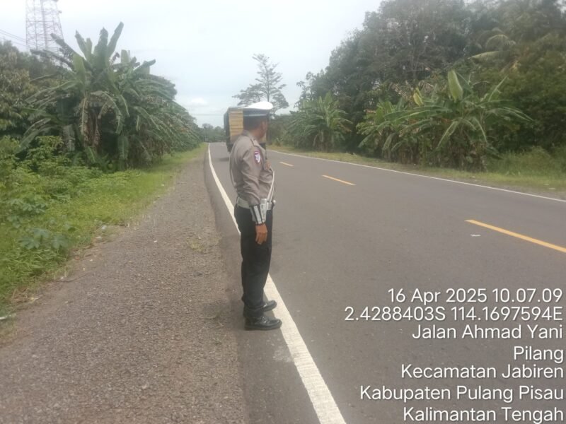 Piket Patroli Satlantas Polres Pulang Pisau Giat Patroli Wilayah, Pantau Daerah Rawan Laka Dan Lakukan Giat Pengaturan