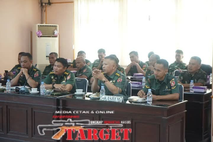 Korem 091/ASN Terima Tim Verifikasi Lapangan Pembangunan Zona Integritas / WTRB dari Mabesad