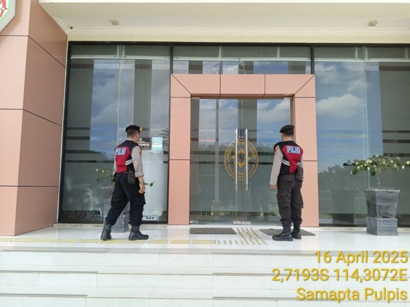 Antisipasi Tindak Kejahatan pada Obyek Vital, Sat Samapta Polres Pulang Pisau Tingkatkan Patroli