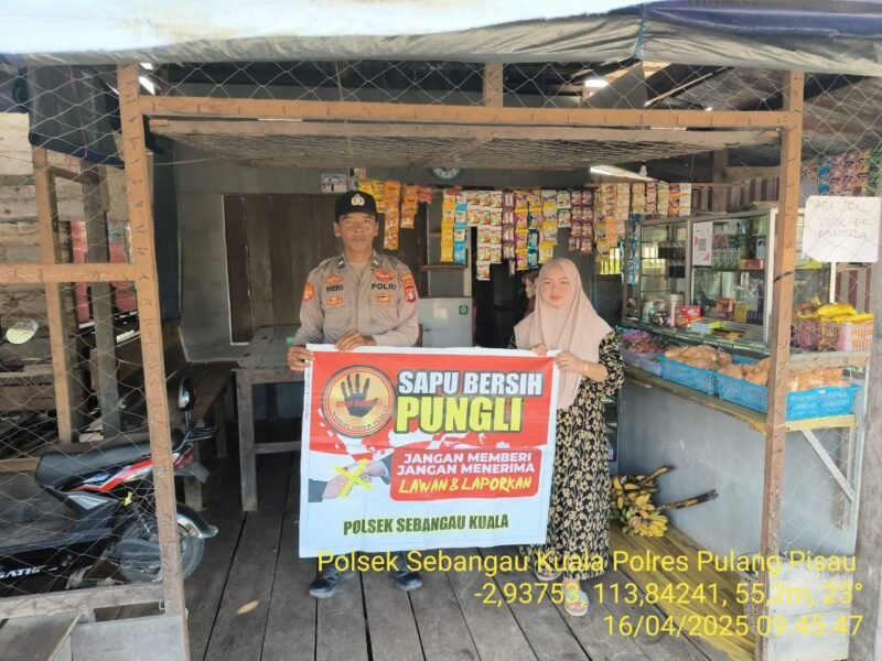 Door To Door Polsek Sebangau Kuala laksanakan sosialisasi Saber Pungli