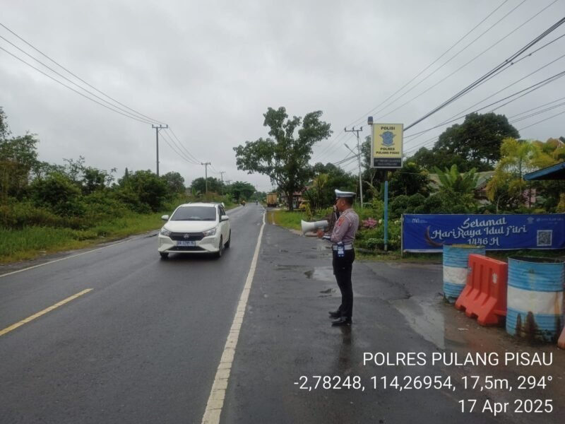 Himbau Kamseltibcarlantas, Satlantas Lakukan Penling di Kota Pulang Pisau