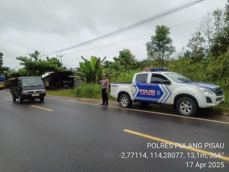 Satlantas Polres Pulang Pisau Laksanakan Patroli Daerah Rawan Laka dan Rawan Pelanggaran