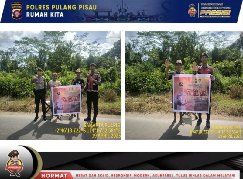 Sat Samapta Polres Pulpis Gelar Patroli Maja, Antisipasi Karhutla Sejak Dini