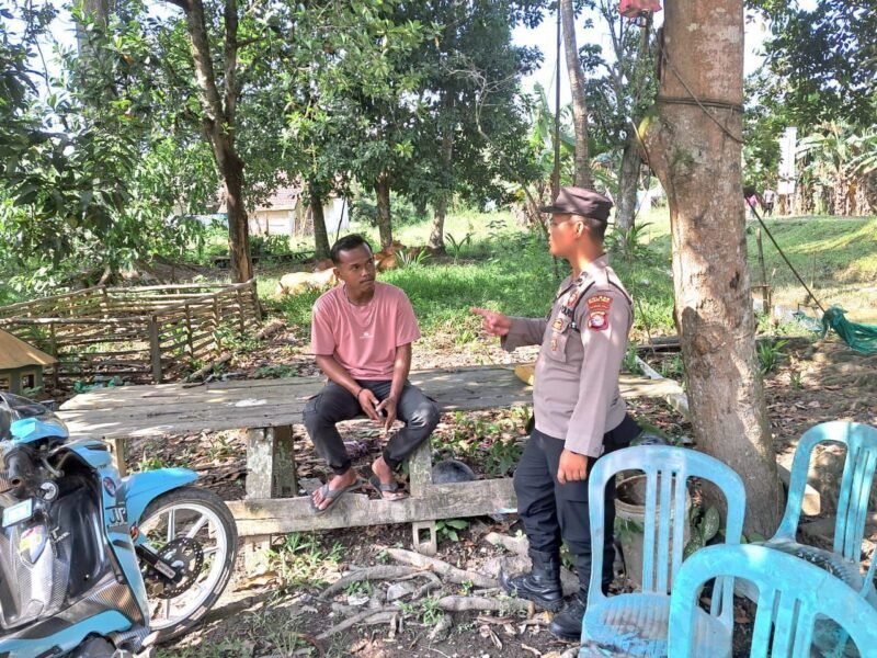 Lewat Sambang Personil Sat Binmas Polres Pulang pisau Wujudkan Kamtibmas Kondusif