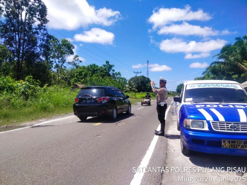 Satlantas Polres Pulang Pisau Laksanakan Patroli Daerah Rawan Laka dan Rawan Pelanggaran