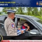 Satlantas Polres Pulang Pisau Ingatkan Pengemudi Pakai Sabuk Pengaman
