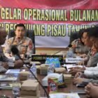 Anev Sitkamtibmas, Kapolres Pulang Pisau Pimpin Gelar Operasional Bulanan