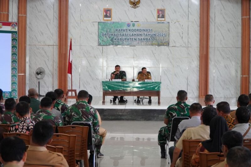 Dandim 1208/Sambas Letkol Czi Priyo Hindrarto Pimpin Rapat Koordinasi Percepatan SID Oplah Tahun 2025