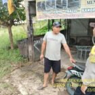 Personel Polsek Kahayan Kuala menyampaikan pesan Kamtibmas, dan Himbauan kamtibmas dan mendukung Program pemerintah terkait ketahanan pangan