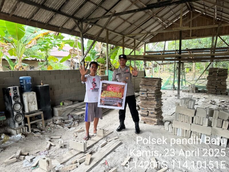 Polsek Pandih Batu Ajak Masyarakat untuk Jaga Kamtibmas