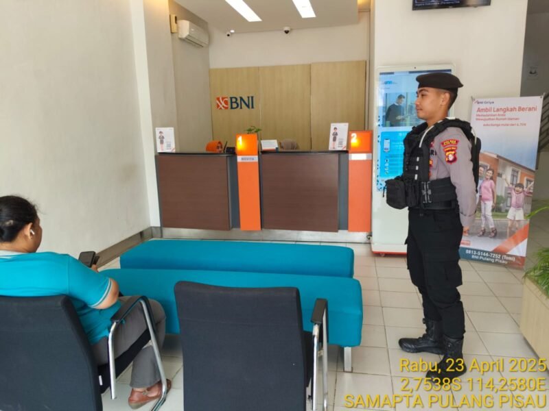 Antisipasi Tindak Kejahatan pada Obyek Vital, Sat Samapta Polres Pulang Pisau Tingkatkan Patroli