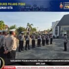Kasat Lantas Polres Pulang Pisau Berikan Arahan Saat Apel Pagi
