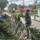 Koramil 1002-02/Batang Alai Utara Giatkan Kurve Kebersihan Pangkalan