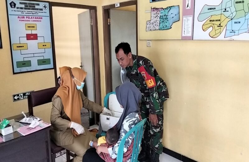 Upaya Cegah Stunting Di Wilayah Binaan, Babinsa Candirejo Dampingi Kegiatan Posyandu