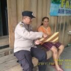 Bhabinkamtibmas Polsek Jabiren Raya Bagikan Selebaran Pelayanan SKCK kepada warga binaan