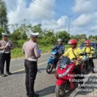 Sat Lantas Polres Pulang Pisau Laksanakan Himbauan Kamseltibcarlantas Secara Humanis untuk Cegah Kecelakaan