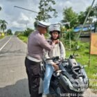 Satlantas Polres Pulang Pisau Sosialisasi Penggunaan Helm dengan Benar