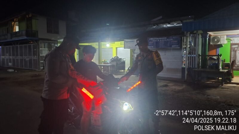 Ciptakan Sitkamtibmas Kondusif di Wilayah Hukumnya, Polsek Maliku Laksanakan Kryd.