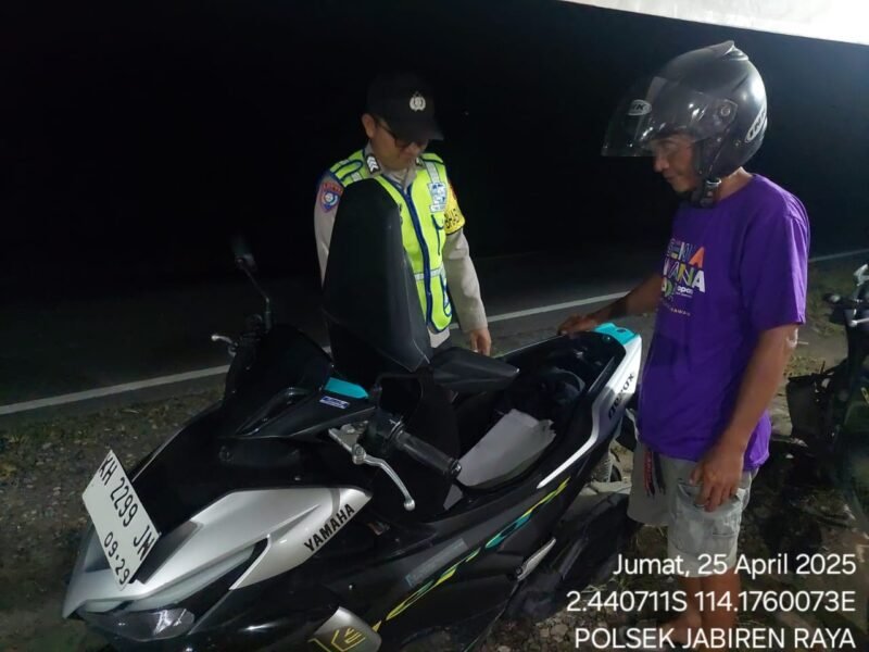 Kegiatan Rutin yang dilakukan oleh Personil Polsek Jabiren Raya untuk menjaga wilayah hukum nya tetap aman