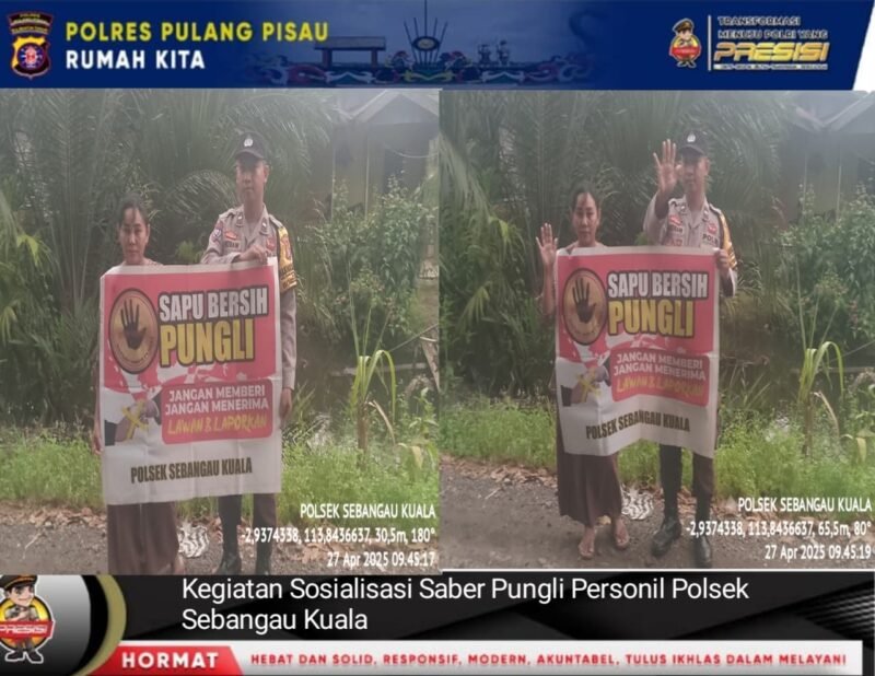 Polsek Sebangau Kuala Laksanakan Sosialisasi Saber Pungli