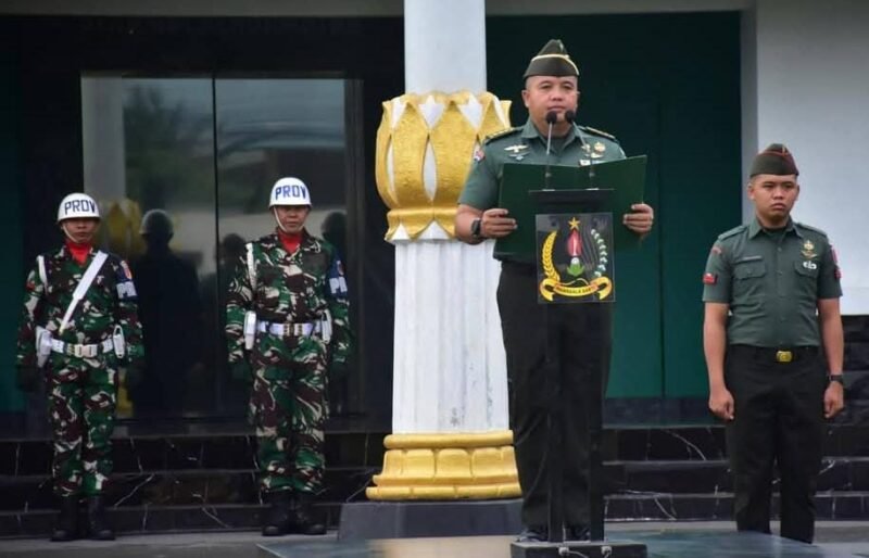 Korem 132/Tadulako Gelar Upacara Bendera Mingguan, Tumbuhkan Semangat Jiwa Patriotisme