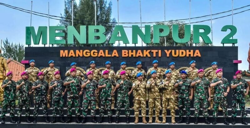 Danyon POM 2 Marinir Hadiri Penyambutan Satgas TNI Konga Unifil 2024