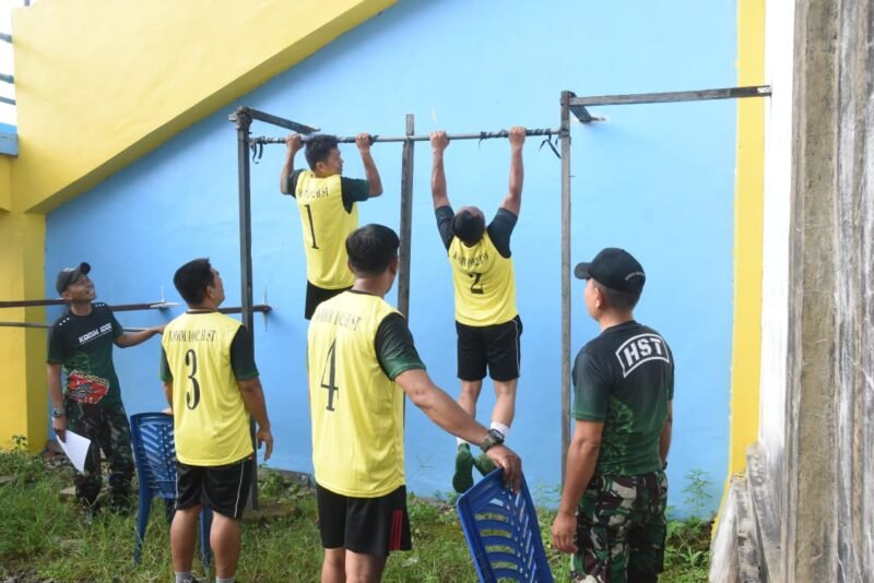 Semangat dan Profesionalisme: Prajurit Kodim 1002/HST Jalani Tes Kesemaptaan Jasmani